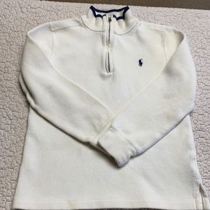 Polo Ralph Lauren Boys Sweater, size M (10-12), white creamy color.Look like new